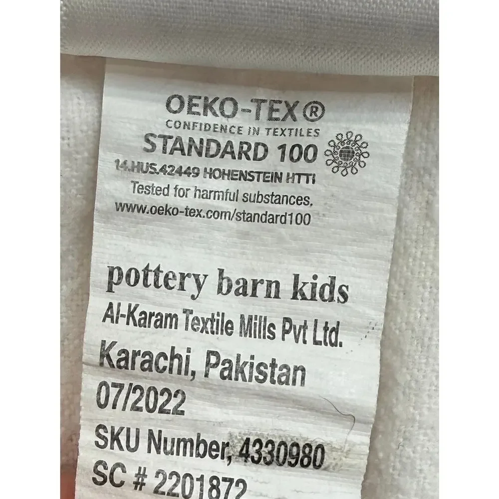 Pottery Barn Kids Full Flat Sheet Organic Cotton Flannel Pink Stars Kids Bedding